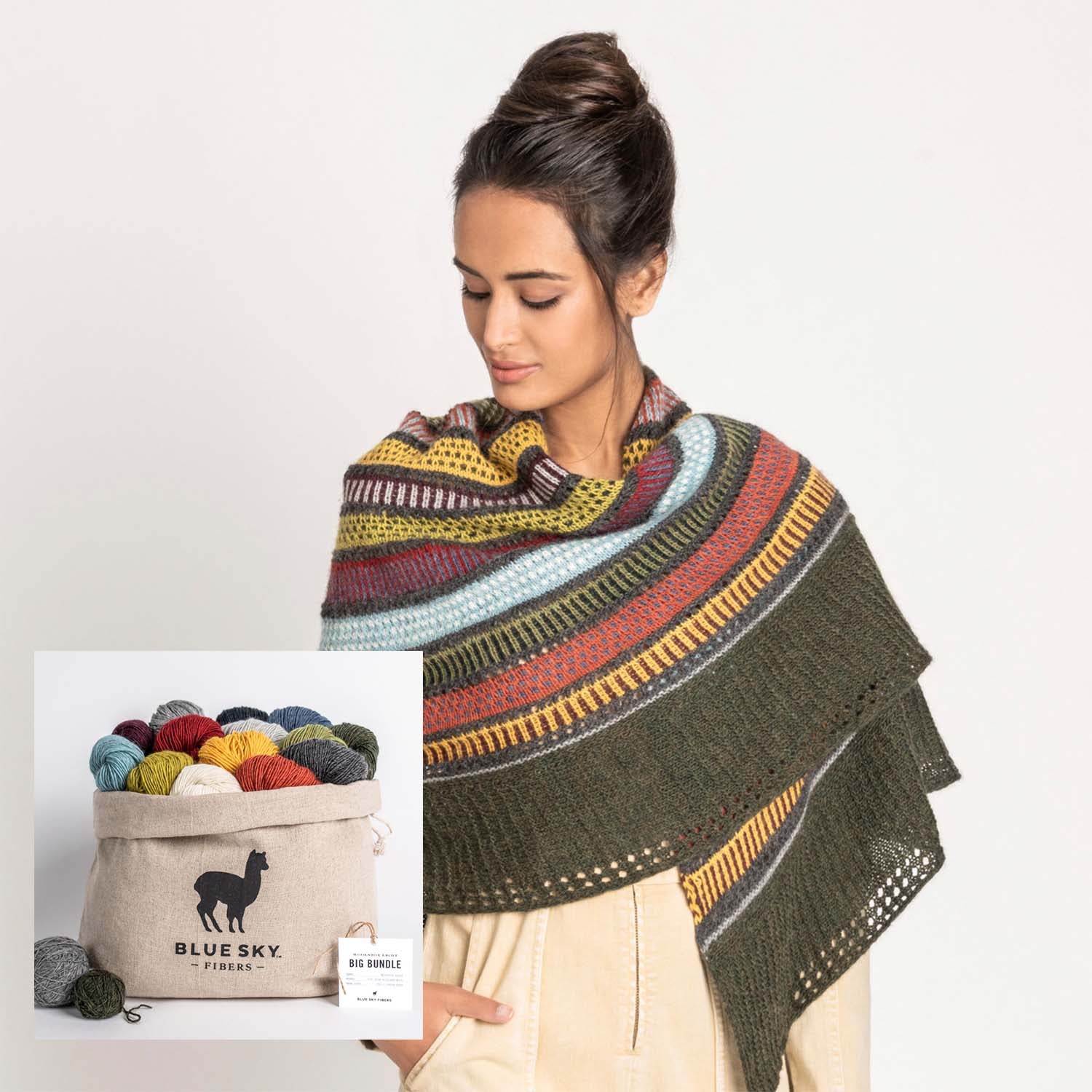 14 Color Woolstok Light Shawl Kit