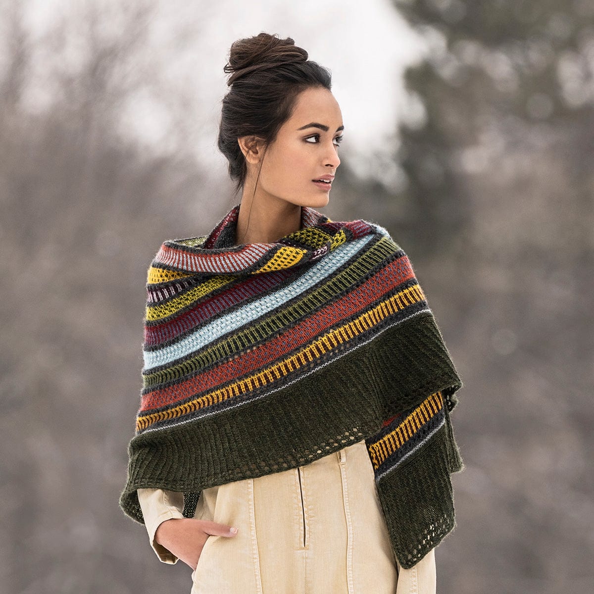 14 Color Woolstok Light Shawl Kit