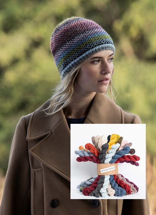 27 Color Fair Isle Hat Yarn Kit