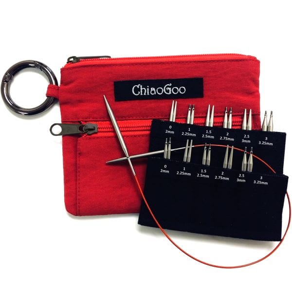 ChiaoGoo Twist Shorties (Mini- Red)