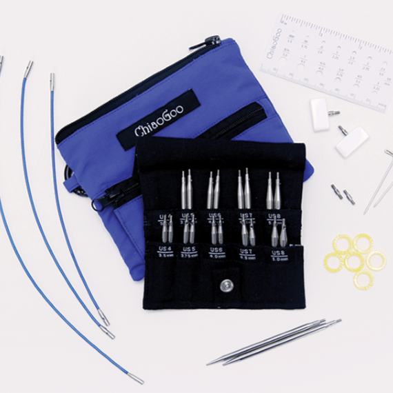 ChiaoGoo Twist Shorties (Small ~ Blue)