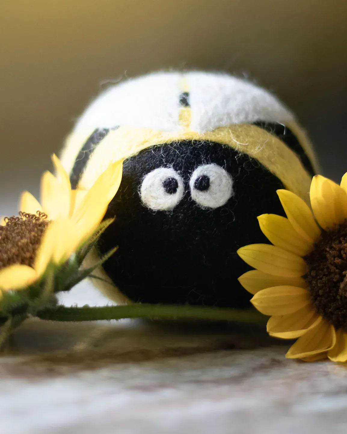 Bee Lavender Fields Dryer Ball - set of 3