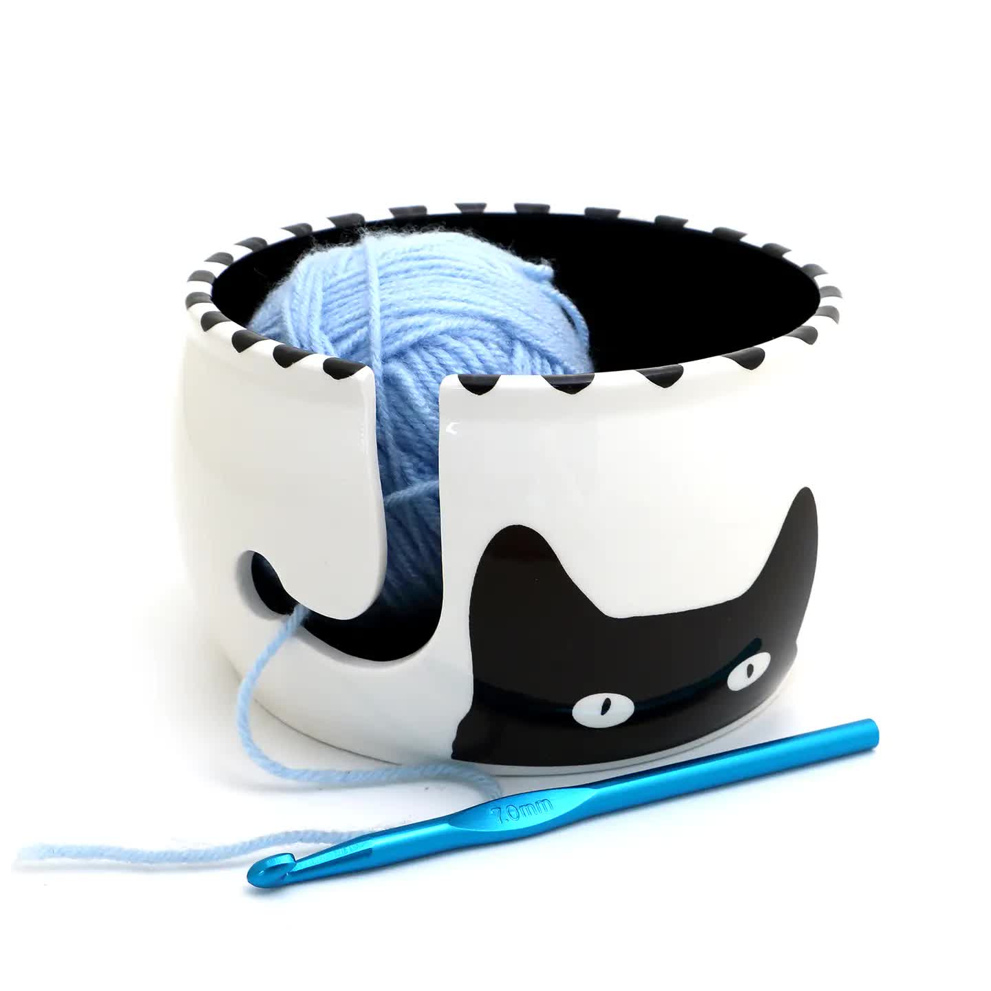 Ceramic Yarn Bowl - Kitty Ears